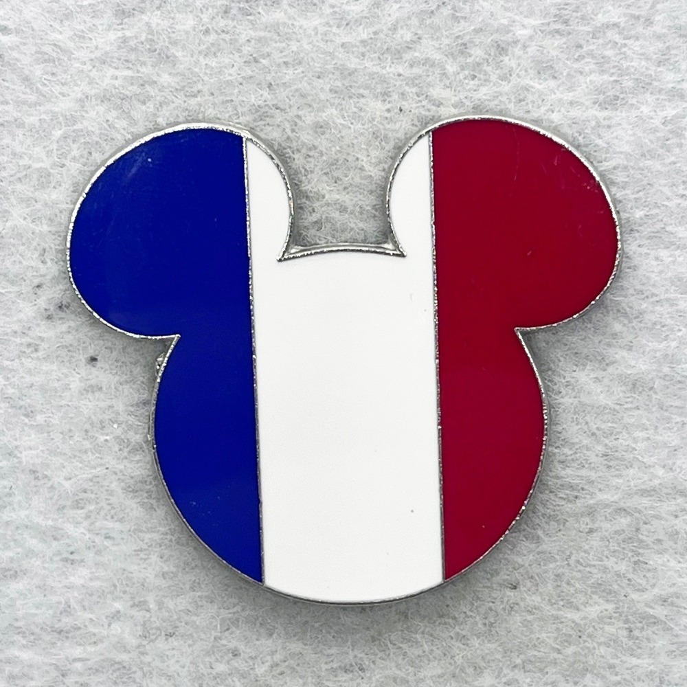🔮 5/$25 Disney Epcot World Showcase France Mickey Icon Pin